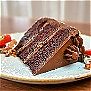 Dark chocolate cake at Ondus Restaurant